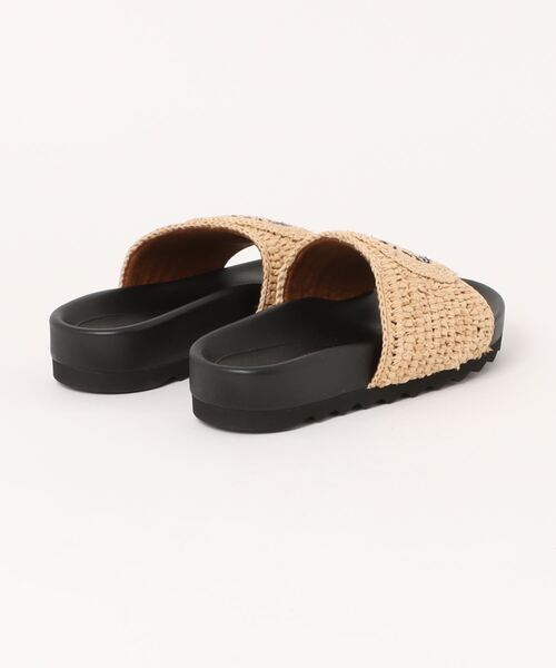 STELLA McCARTNEY（ステラマッカートニー）の「Elyse Raffia Logo Sandals / エリス ラフィア ロゴ サンダル（サンダル・レディース・ナチュラル・37）」の2枚目の写真