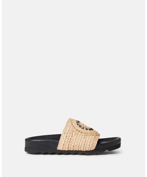 STELLA McCARTNEY（ステラマッカートニー）の「Elyse Raffia Logo Sandals / エリス ラフィア ロゴ サンダル（サンダル・レディース・ナチュラル・37）」の3枚目の写真