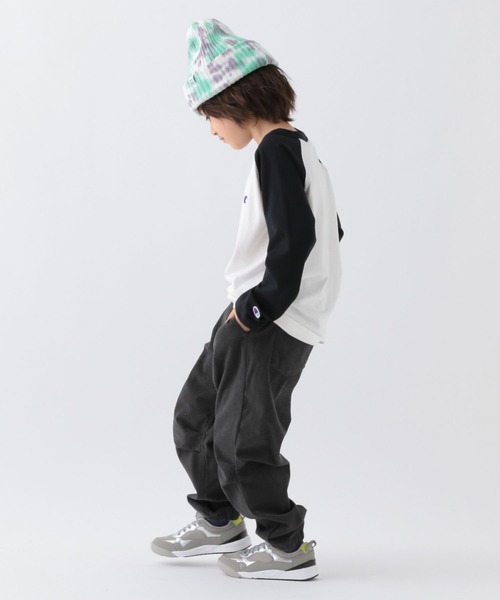BAYFLOW（ベイフロー）の「[着回し力抜群!]コーデュロイパラシュートパンツ(KIDS)（その他パンツ・キッズ・チャコールグレー/モカ/ブルー・110cm/150cm/140cm/130cm/120cm）」の5枚目の写真