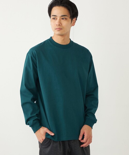 SHIPS Colors(シップス カラーズ)の「SHIPS Colors:ベーシック タフ ロングスリーブ TEE◇(Tシャツ/カットソー・メンズ・オリーブ/ライトホワイト/ダークグレー/ベージュ・MEDIUM/LARGE/X-LARGE)」の1枚目の写真