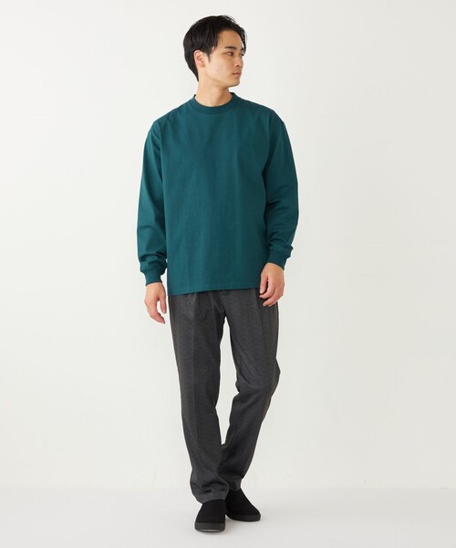 SHIPS Colors(シップス カラーズ)の「SHIPS Colors:ベーシック タフ ロングスリーブ TEE◇(Tシャツ/カットソー・メンズ・オリーブ/ライトホワイト/ダークグレー/ベージュ・MEDIUM/LARGE/X-LARGE)」の12枚目の写真