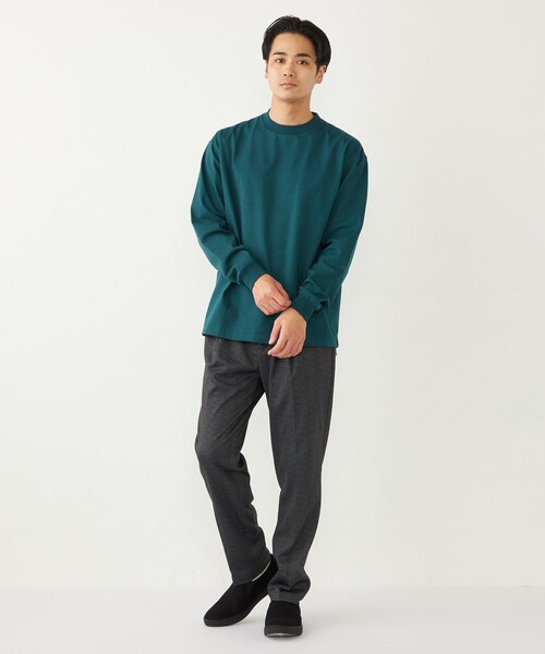 SHIPS Colors(シップス カラーズ)の「SHIPS Colors:ベーシック タフ ロングスリーブ TEE◇(Tシャツ/カットソー・メンズ・オリーブ/ライトホワイト/ダークグレー/ベージュ・MEDIUM/LARGE/X-LARGE)」の11枚目の写真