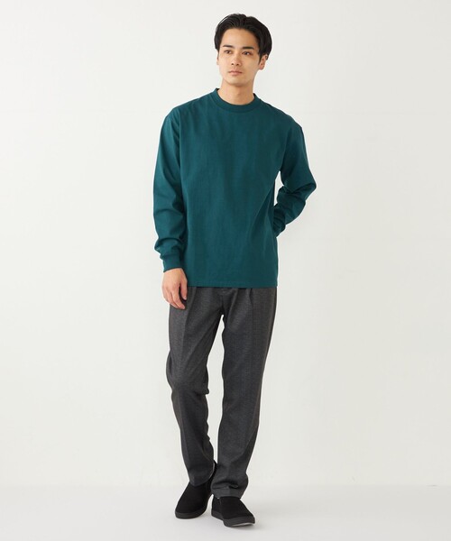 SHIPS Colors(シップス カラーズ)の「SHIPS Colors:ベーシック タフ ロングスリーブ TEE◇(Tシャツ/カットソー・メンズ・オリーブ/ライトホワイト/ダークグレー/ベージュ・MEDIUM/LARGE/X-LARGE)」の10枚目の写真