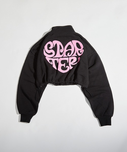 STARTER BLACK LABEL（スターターブラックレーベル）の「STARTER ハートモチーフ ショート丈 ハーフジップ スウェット / Heart motif short length half-zip sweatshirt（スウェット・レディース・ホワイト/ベージュ/ブラック・ONE SIZE）」の17枚目の写真