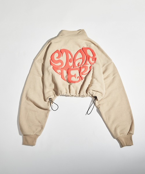 STARTER BLACK LABEL（スターターブラックレーベル）の「STARTER ハートモチーフ ショート丈 ハーフジップ スウェット / Heart motif short length half-zip sweatshirt（スウェット・レディース・ホワイト/ベージュ/ブラック・ONE SIZE）」の19枚目の写真