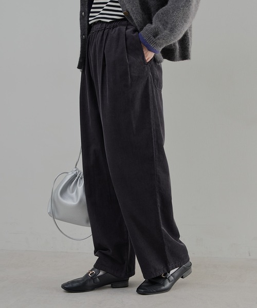 PUAL CE CIN(ピュアルセシン)の「コールテンイージーパンツ(その他パンツ・レディース・キャメル/チャコール/アイボリー・FREE)」の16枚目の写真