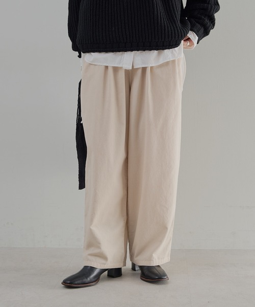 PUAL CE CIN
ヴィンテージライクデニムバンドカラーシャツ pual ce cin オールインワン 「SET ITEM」ソフトツイルキャミ