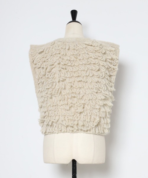 セール】loop knitting vest / ループ編みニットベスト（ベスト