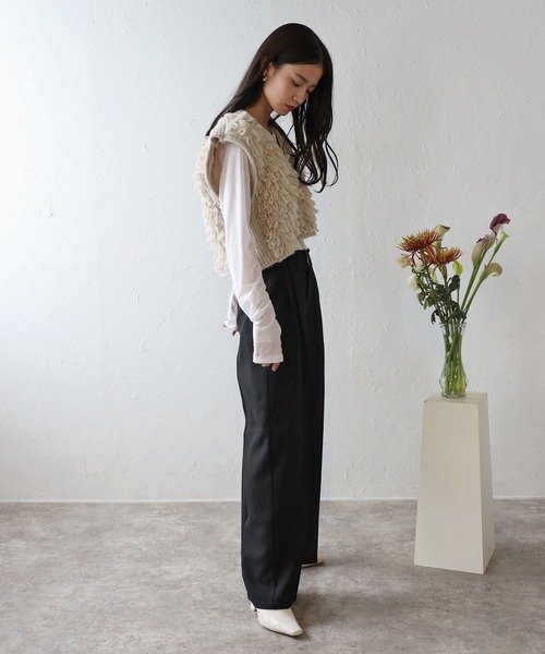 ADAWAS\アダワス　LOOP KNITTED VEST/ループニットベスト ADAWAS LOOP KNITTED VEST アダワス ループニットベスト
