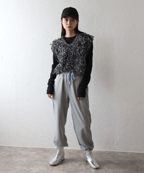 ADAWASアダワス LOOP KNITTED VEST/ループニットベスト