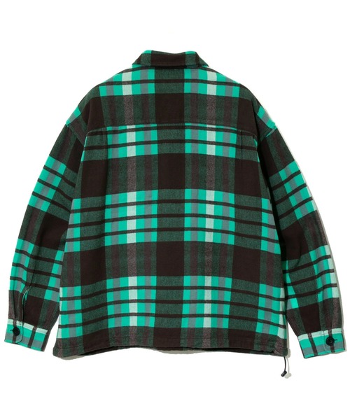 AOZORA（アオゾラ）の「AOZORA/アオゾラ　ネルチェックプルオーバーシャツ（シャツ/ブラウス・メンズ・ライトグリーン/レッド/ピンク・X-LARGE/LARGE/MEDIUM）」の9枚目の写真