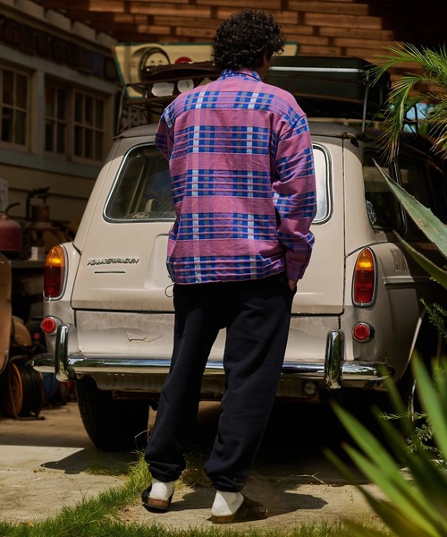 AOZORA（アオゾラ）の「AOZORA/アオゾラ　ネルチェックプルオーバーシャツ（シャツ/ブラウス・メンズ・ライトグリーン/レッド/ピンク・X-LARGE/LARGE/MEDIUM）」の18枚目の写真