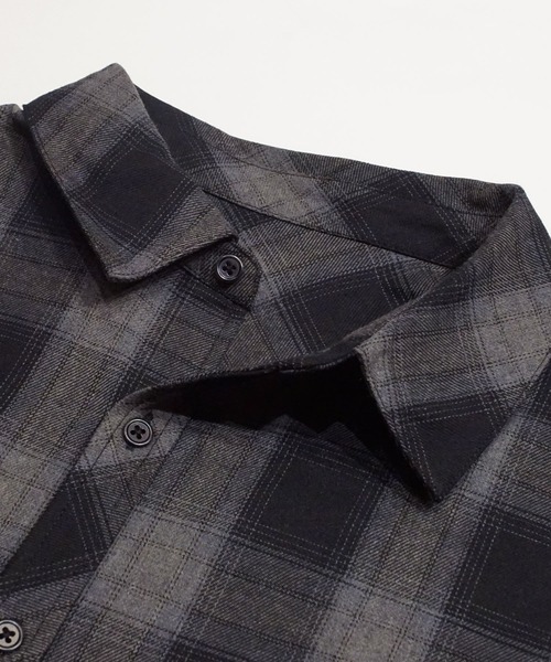 coca(coca)(コカ)の「オンブレチェック ネルシャツ(シャツ/ブラウス・メンズ・ブルー/ブラック・M/L/XL)」の10枚目の写真