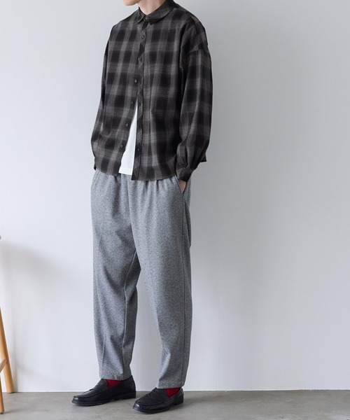 coca(coca)(コカ)の「オンブレチェック ネルシャツ(シャツ/ブラウス・メンズ・ブルー/ブラック・M/L/XL)」の5枚目の写真