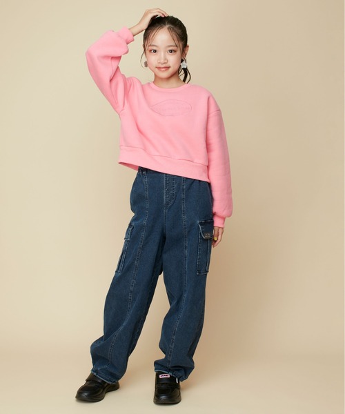 JENNI love（ジェニィラブ）の「【あったか】裏起毛コクーンジョガーデニムパンツ（デニムパンツ・キッズ・ブルー/ネイビー・130cm/140cm/150cm/160cm）」の4枚目の写真