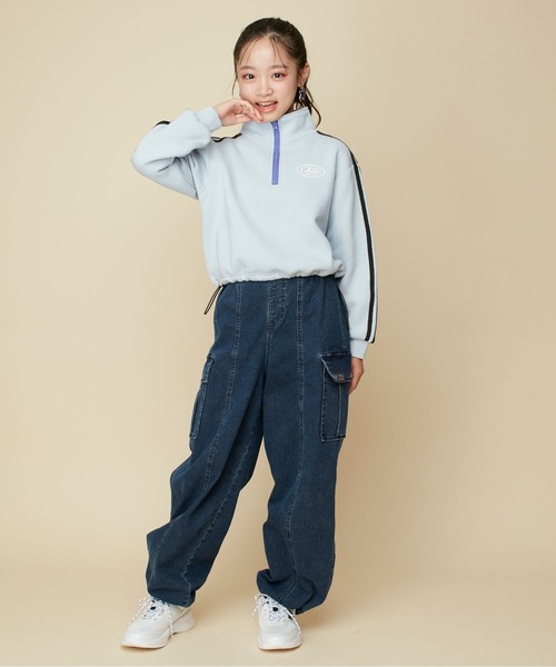 JENNI love（ジェニィラブ）の「【あったか】裏起毛コクーンジョガーデニムパンツ（デニムパンツ・キッズ・ブルー/ネイビー・130cm/140cm/150cm/160cm）」の6枚目の写真