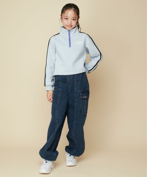 JENNI love（ジェニィラブ）の「【あったか】裏起毛コクーンジョガーデニムパンツ（デニムパンツ・キッズ・ブルー/ネイビー・130cm/140cm/150cm/160cm）」の8枚目の写真