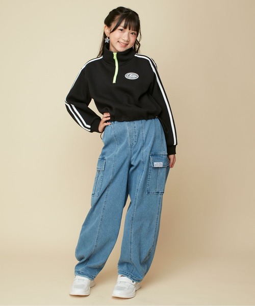 JENNI love（ジェニィラブ）の「【あったか】裏起毛コクーンジョガーデニムパンツ（デニムパンツ・キッズ・ブルー/ネイビー・130cm/140cm/150cm/160cm）」の17枚目の写真