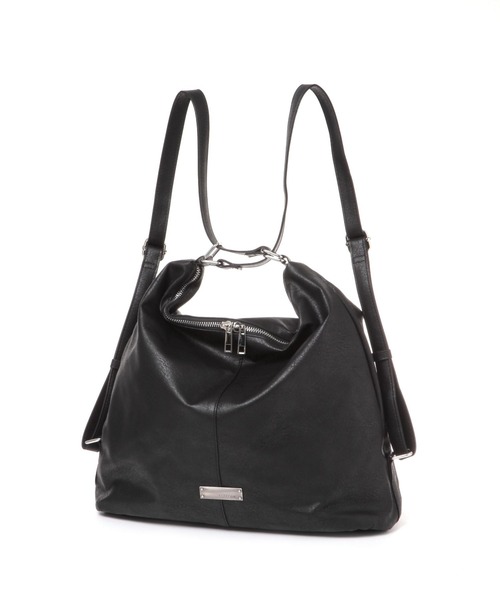 BAYFLOW（ベイフロー）の「[リュックにもショルダーにも]フェイクレザー3WAYトート（ショルダーバッグ・レディース・ブラック/グレー/ライトベージュ・FREE）」の14枚目の写真