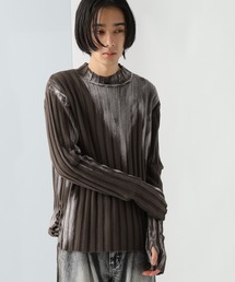 HARE | 【UNDERGROUND MODE】ブリーチリブニットプルオーバー(HARE)(ニット/セーター)