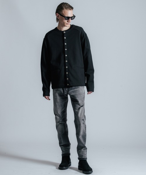 RIDERS CARDIGAN SWEAT / ライダース カーディガン スウェット