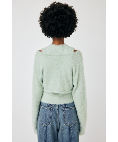 定価11000円美品！moussy♡ SHAGGY KNIT ボレロ & タンク MOUSSY | SHAGGY KNIT ボレロ & タンク (ニット ) |SHEL'TTER