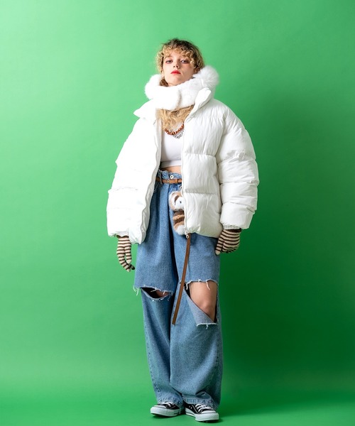 an meets zakka（アンミツザッカ）の「an meets zakka ボーダー起毛ニット手袋（手袋・レディース・ブラウン/レッド/チャコール/イエロー/パープル/ブルー/ブラック・ONESIZE）」の11枚目の写真