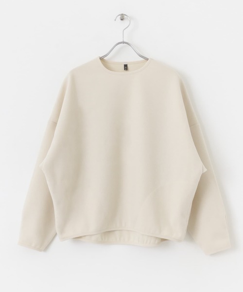 EKAL(エカル)の「ウォームドジャージーパイピングプルオーバー(Tシャツ/カットソー・レディース・アイボリー/ブラック・ONE)」の13枚目の写真