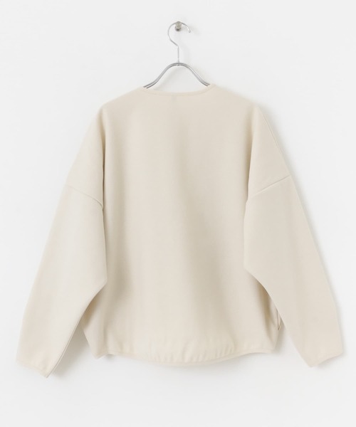 EKAL(エカル)の「ウォームドジャージーパイピングプルオーバー(Tシャツ/カットソー・レディース・アイボリー/ブラック・ONE)」の15枚目の写真