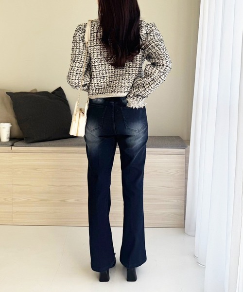 one after another NICE CLAUP（ワンアフターアナザーナイスクラップ）の「ストレッチデニムパンツ（デニムパンツ・レディース・ライトブルー/ブルー/ネイビー・MEDIUM/SMALL）」の11枚目の写真