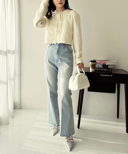 one after another NICE CLAUP（ワンアフターアナザーナイスクラップ）の「ストレッチデニムパンツ（デニムパンツ・レディース・ライトブルー/ブルー/ネイビー・MEDIUM/SMALL）」の18枚目の写真