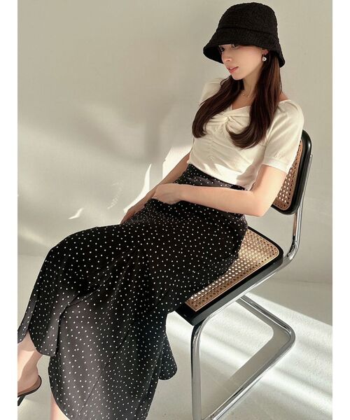 RESEXXY（リゼクシー）の「ジャガードバケットハット（ハット・レディース・ホワイト/ブラック・FREE）」の7枚目の写真