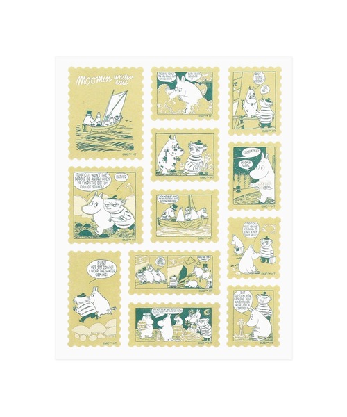MOOMIN（ムーミン）の「MOOMIN ムーミン 切手風シール ステッカー ミニ（ステッカー/テープ・レディース・グリーン/ピンク/ブルー/イエロー・FREE）」の10枚目の写真
