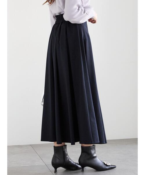 Te chichi（テチチ）の「トロプレンティフレアスカート（スカート・レディース・ネイビー/オフホワイト/グレー・F）」の14枚目の写真