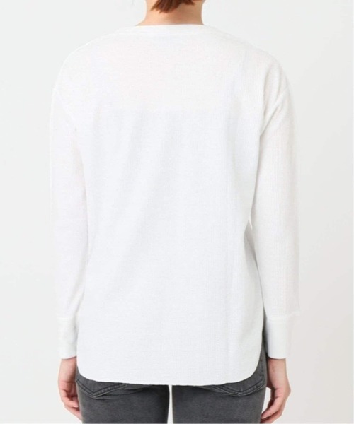 JOURNAL STANDARD relume(ジャーナルスタンダード レリューム)の「《追加10》TCワッフルロングスリーブTシャツ(Tシャツ/カットソー・レディース・ストーン/チャコールグレー/ホワイト・FREE)」の5枚目の写真