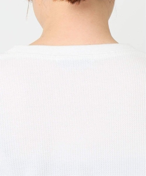 JOURNAL STANDARD relume(ジャーナルスタンダード レリューム)の「《追加10》TCワッフルロングスリーブTシャツ(Tシャツ/カットソー・レディース・ストーン/チャコールグレー/ホワイト・FREE)」の7枚目の写真
