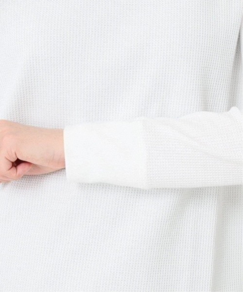 JOURNAL STANDARD relume(ジャーナルスタンダード レリューム)の「《追加10》TCワッフルロングスリーブTシャツ(Tシャツ/カットソー・レディース・ストーン/チャコールグレー/ホワイト・FREE)」の9枚目の写真