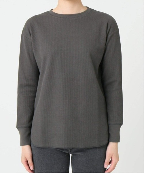 JOURNAL STANDARD relume(ジャーナルスタンダード レリューム)の「《追加10》TCワッフルロングスリーブTシャツ(Tシャツ/カットソー・レディース・ストーン/チャコールグレー/ホワイト・FREE)」の14枚目の写真