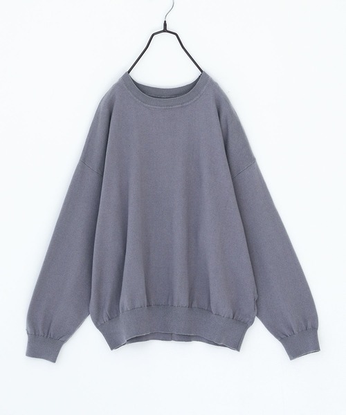 n'OrLABEL（ノアールレーベル）の「『綿ニットクルーネックプルオーバー』（ニット/セーター・レディース・ブラック/ライトブルー/ピンク/チャコール/イエロー/アイボリー・FREE）」の22枚目の写真