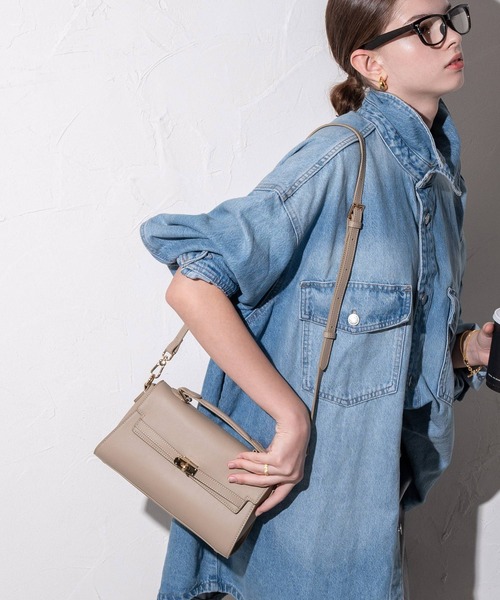 HAYNI（ヘイニ）の「Linzy リンジー【michanさん×HAYNIコラボ】（ショルダーバッグ・レディース・グレー系/ブラック/キャメル/ブラウン系・FREE）」の3枚目の写真