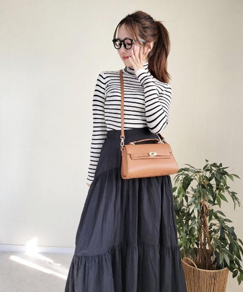 HAYNI（ヘイニ）の「Linzy リンジー【michanさん×HAYNIコラボ】（ショルダーバッグ・レディース・グレー系/ブラック/キャメル/ブラウン系・FREE）」の8枚目の写真