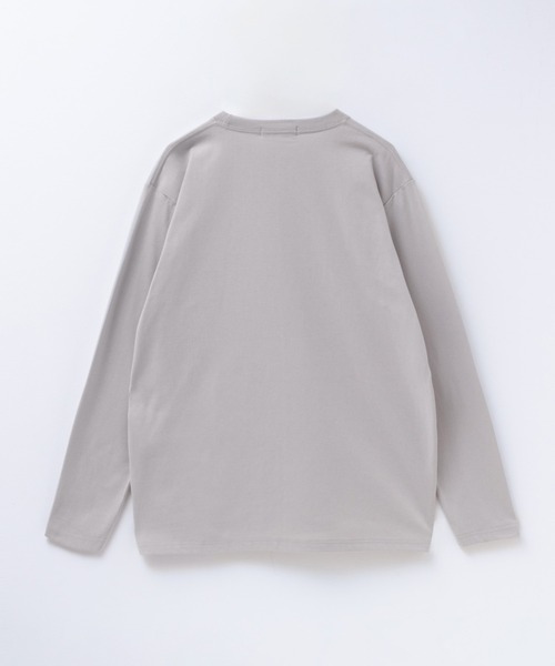 macchat マチャット　print long T shirt グレー macchat マチャット print long T shirt グレー プリントロングT