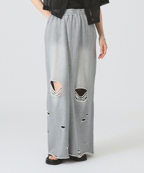 Ray BEAMS(レイビームス)の「ダメージ スウェット スカート(スカート・レディース・グレー/チャコールグレー/ピンク・0/1)」の21枚目の写真