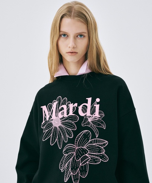 SWEATSHIRT TRIPLE FLOWER（スウェット）｜Mardi Mercredi