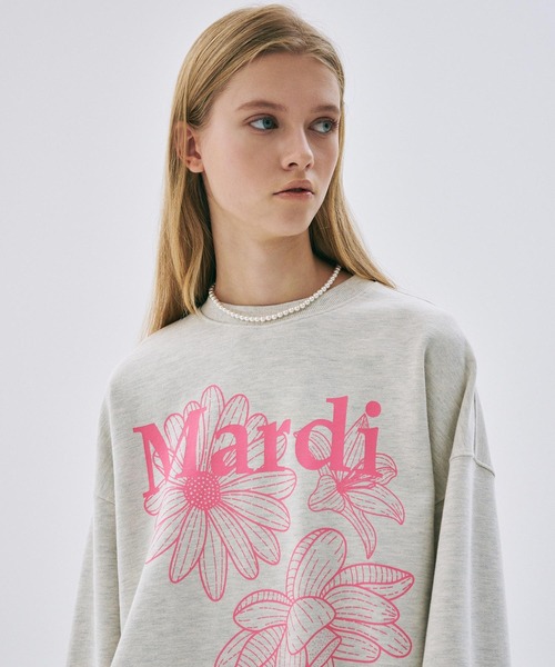 SWEATSHIRT TRIPLE FLOWER（スウェット）｜Mardi Mercredi