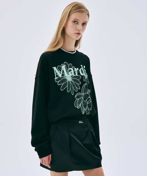 SWEATSHIRT TRIPLE FLOWER（スウェット）｜Mardi Mercredi（マルディ