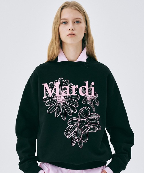 MARDI MERCREDI SWEATSHIRT TRIPLE FLOWER 5BNY155 (Mardi