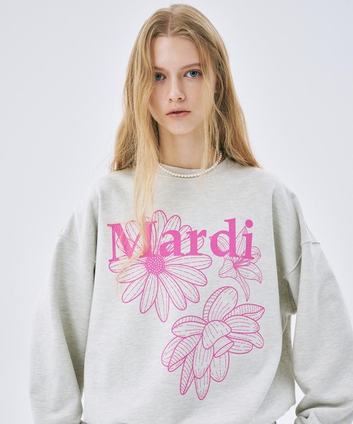 SWEATSHIRT TRIPLE FLOWER（スウェット）｜Mardi Mercredi