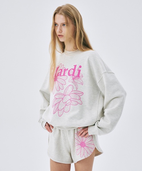 SWEATSHIRT TRIPLE FLOWER（スウェット）｜Mardi Mercredi（マルディ