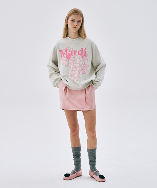 SWEATSHIRT TRIPLE FLOWER（スウェット）｜Mardi Mercredi